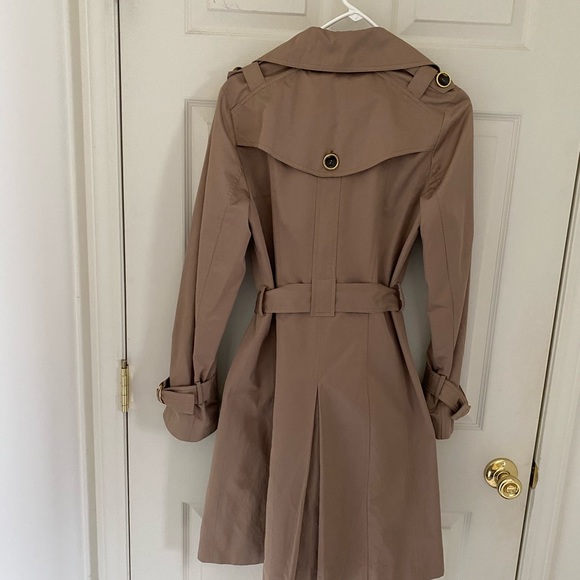 Ellen Tracy beige tan trench coat size small - Picture 8 of 11